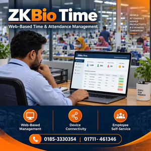 ZKBio Time 8.0/9/9.5/10 (100-Device License) Price in Bangladesh