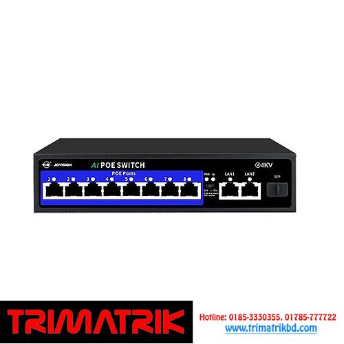 JVS-S11-8P-120W 8 Port PoE Network Switch
