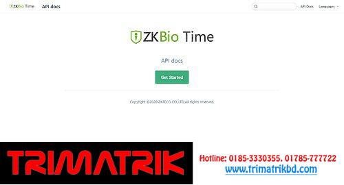 ZKTECO ZKBio Time API