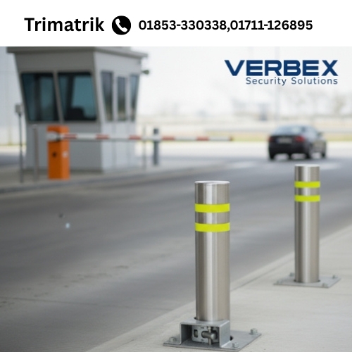 Verbex VT-HZ-F219 Long Removable Hydraulic Bollard with Ground Lock for Secure Vehicle Control
