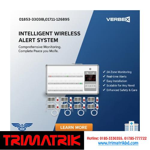 Verbex VT-K-4-C K-CALL-RR-H DC 9V1A Wireless Hospital Pager