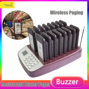 Restaurant Buzzer Pager Wireless Paging Guest Calling System for Cafe Dessert Shop Church Food Truck/Court 315 MHz stable signal Bangladesh